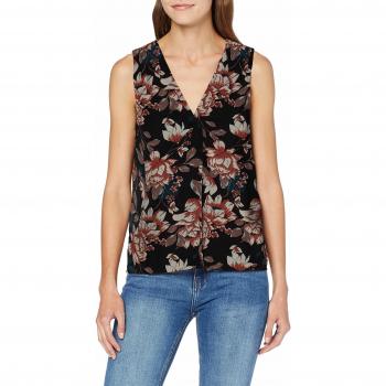 Vero Moda Vmwilma SL V-Neck Top Wvn Camiseta sin Mangas, Multicolor