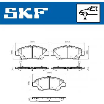 Pastillas de freno SKF VKBP 80403 A