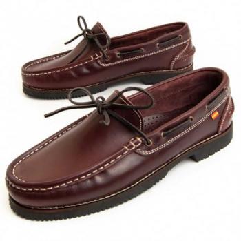 Náutico Casual de Piel para Hombre Purapiel Puranautic2 Burdeos Talla 43