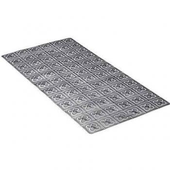 Tatay Alfombra de Bañera Antideslizante de PVC con Ventosas, Resistentes a Moho y Microbios, Anti-Bacteriano, Diseño Barcelona, Gris, Medidas 72 x 36 cm