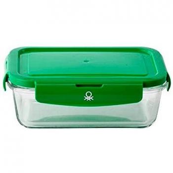 Fiambrera Benetton Rainbow Verde Polipropileno Vidrio de Borosilicato