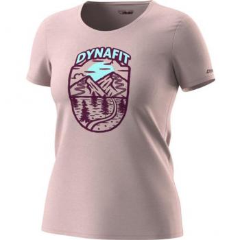 Camiseta Dynafit Graphic de Manga Corta Rosa Claro Granate Mujer - L