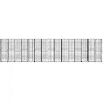 vidaXL Muro de gaviones con cubiertas acero galvanizado 900x50x200 cm