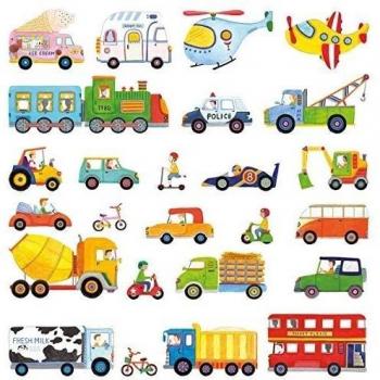 Decowall, DW-1405, Transporte cáscara y etiquetas de la pared del cuarto de niños del palillo pegatinas