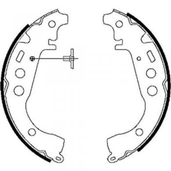 HELLA 8DB 355 001-771 Brake Shoe Set - H9035