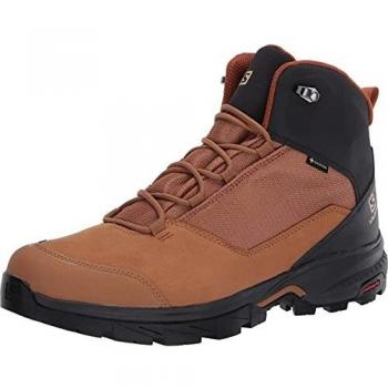 Salomon Outward GTX Zapatillas Impermeables De Senderismo Trekking Hombre, Marrón claro/Negro