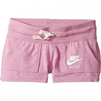 Nike G NSW Gym Vntg Pantalones Cortos, Niñas, Morado