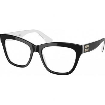 Miu Miu Mu 03UV Col. ACO1O1 Cat Eye Eyewear, Black, Women's Stylish Eyeglasses, Size: 52 MM
