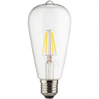 Müller-Licht – A + +, Retro de bombilla LED ST64, equivalente a 40 W, E27, vidrio, Weiß, E27, 6 wattsW, 230 voltsV