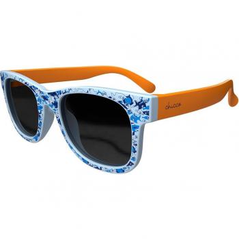 Gafas de Sol Chicco Azul Anclas 24M+ con Protección UV, Estuche y Gamuza incluidos
