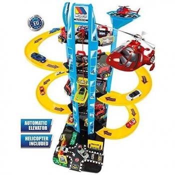 M MOLTO Parking Infantil de 5 Plantas + Helicóptero