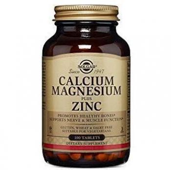 Solgar Calcium Magnesium Plus Zinc 100 Tablets