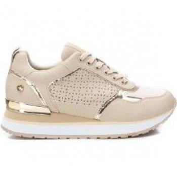 Zapatilla de mujer Xti 142403 beige cordón