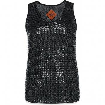 MCM Black Sequin Tank Top for Women Size M