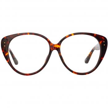 Linda Farrow KATIA LFL1417 C2 Women’s Eyeglasses Tortoiseshell Size 60 - Blue Light Block Available