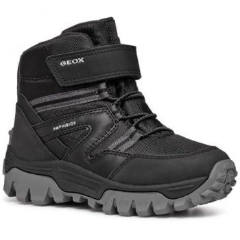 Geox Himalaya Kids' Waterproof Winter Boots Black EU 30