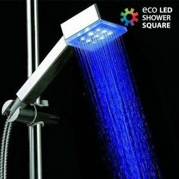 Ducha con Luz Eco Led Shower Cuadrada