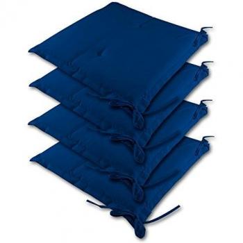 Set de 4 Cuscines para Silla Sydney Azul - Impermeables 41x37x5cm