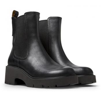 Camper Milah Women's Flat Chelsea Boots - Black, Size 39, Smooth Leather