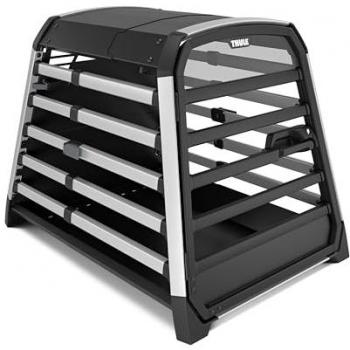 Thule Allax XL Compact Dog Crate, Black - Size: One Size, Unisex, Black/Silver Extra Large, Black/Aluminium XL
