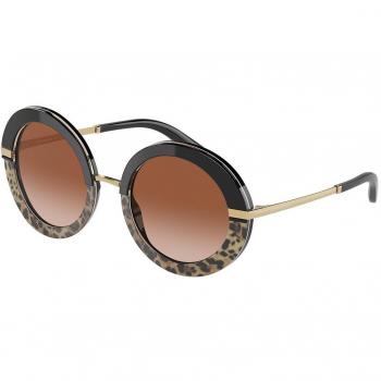 Dolce & Gabbana DG4393F Asian Fit 324413 Women's Sunglasses Black Size 52