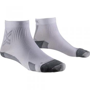 Calcetines X-Socks Run Discover Ankle Unisex adulto, Gris/Blanco, Talla 42-44