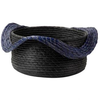 Cesto de Fibra Natural Negro 60x60x37 cm - Complemento Ideal para el Hogar