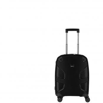 Impackt IP1 Vegan Hard Shell Cabin Trolley S with USB Port, 4 Wheels, Lava Black
