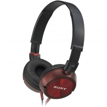 Sony MDRZX300R - Auriculares de diadema abiertos, negro y rojo