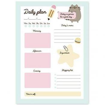Bloc de notas de escritorio Pusheen Foodie collection - Bloc notas A5 - Material escolar y papeleria - Papeleria oficina - Producto con licencia oficial