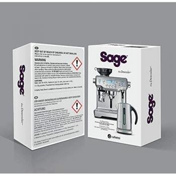 Descalcificador Sage SES007NEU0NEU1 - Descalcificador para máquinas de café, elimina la cal y mejora el rendimiento, compatible con diversas marcas, incluye instrucciones de uso