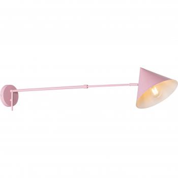 Lámpara de pared ajustable rosa de diseño Triangolo en acero para LED
