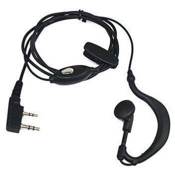 Fologar Auricular-Micrófono 2 Pin PTT para Emisora Walkie Baofeng-Pofung UV-5R UV5-RA