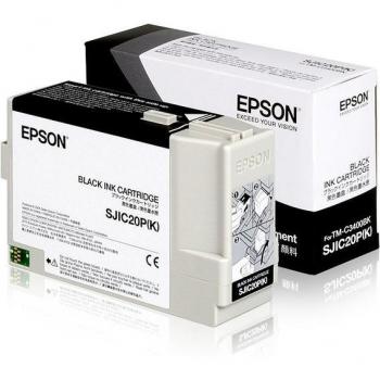 Cartucho de tinta negro Epson SJIC20P (C33S020490) para impresora TM-C3400BK
