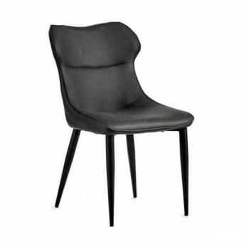 Sillón Estándar Negro Antracita Acero 49 x 86 x 60 cm (2 Unidades)