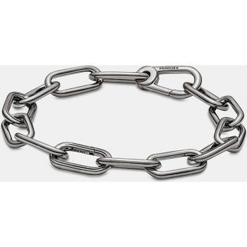Pulsera Link Pandora ME de Eslabones con Recubrimiento en Rutenio Gris Oscuro - 15.50 cm