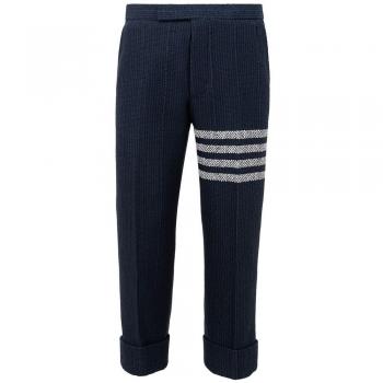 Thom Browne Slim-fit Acrylic Blue Pants - IT48 | M