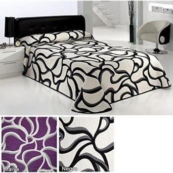 COLCHA REVERSIBLE REBECA, Color Negro, Medida 150 · 250x270cm
