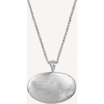 Colgante Vidal & Vidal Textures Oval Rayado de Plata 30x20mm