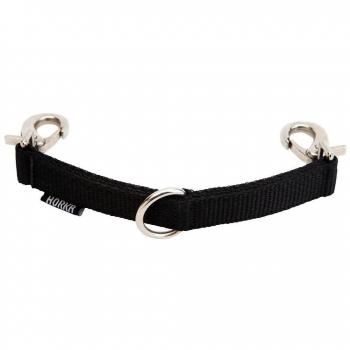 Horka Piel para caballo percherón Pony de bits de flexible cadena desmontable Full lunging artículos, negro