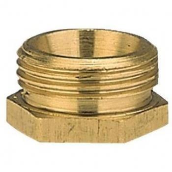Conector Reductor de Latón 1 a 3/4 para Manguera de Agua