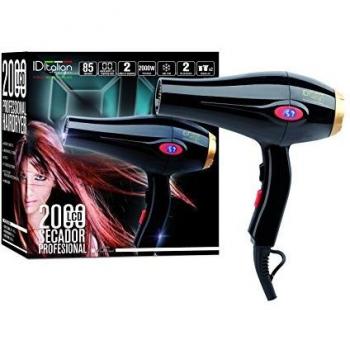 ID Italian Design - Secador de Pelo Profesional 2000W, Negro