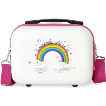 Neceser infantil ABS Arcoiris Everything OK adoptable con capacidad de 9L
