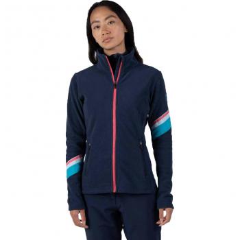 Forro Polar Rossignol Strawpile con Cierre Completo Azul Oscuro Rosa Mujer - Talla S
