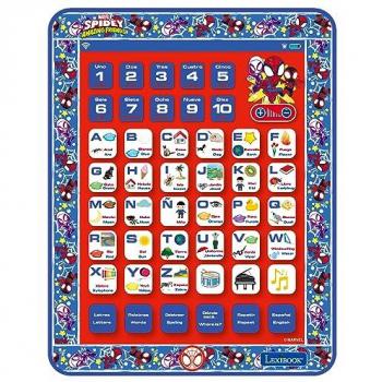 Tableta Táctil Educativa Bilingüe Spidey - Inglés/Español, Aprendizaje de Vocabulario y Música
