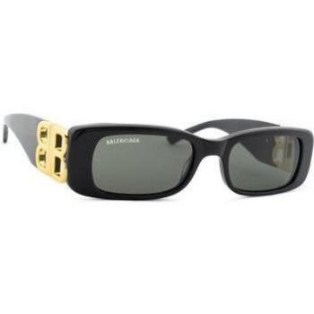 Balenciaga BB0096S 001 51 Parisian Style Black Sunglasses, Female, Size: 51 MM