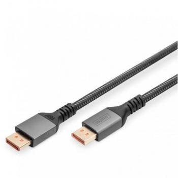 DIGITUS 16K DisplayPort 2.1 Cable, 1m, 80G, Black