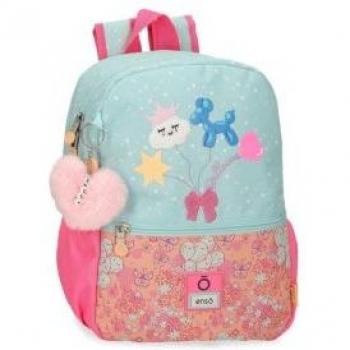 Mochila de paseo Ballons adaptable 32 cm turquesa Enso