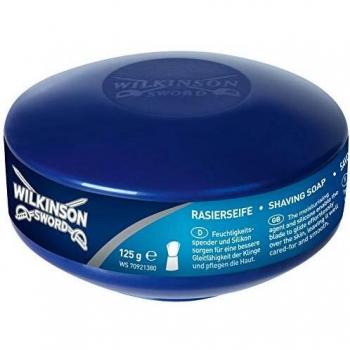 Wilkinson Sword - Jabón de Afeitar Clásico Formulado Con Agentes Hidratantes, Adecuado Para Conseguir Un Afeitado Apurado En Tu Rutina Diaria Sin Irritaciones, Afeitado Vintage - 125 g