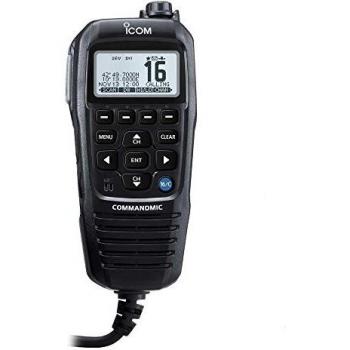 Micrófono CommandMic ICOM HM-195GB Negro para IC-M423GE / IC-M430E / IC-M410BB / IC-M510E / IC-M510BB